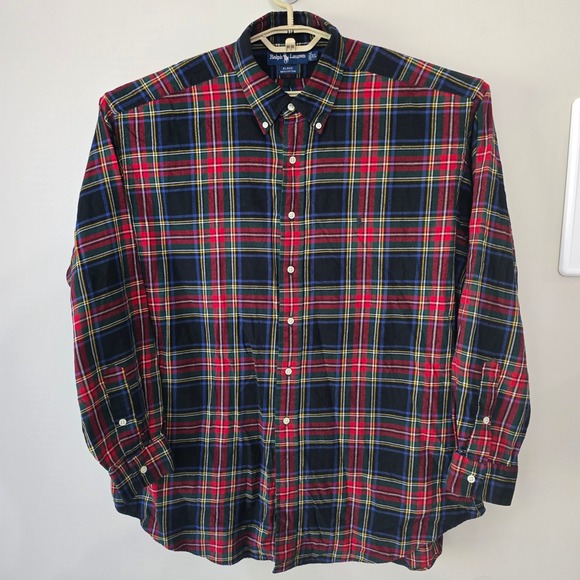 Ralph‎ Lauren Blake XL Mens Multicolor Plaid Button Down Long Sleeve Shirt - Picture 1 of 6